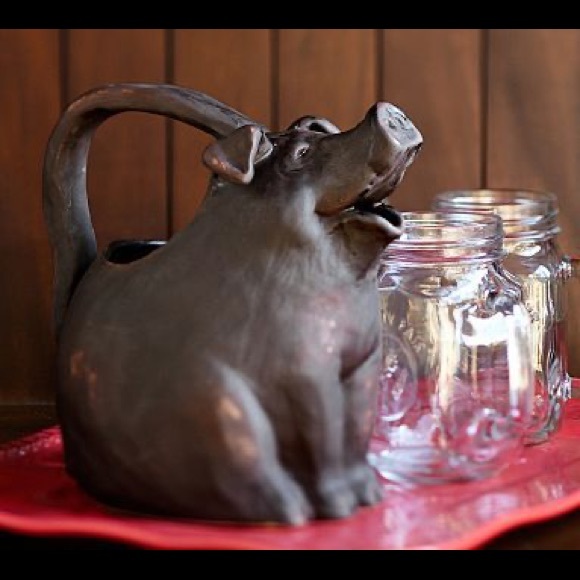 Pottery Barn Other - Pottery Barn Vintage Rustic Farmhouse Distressed Pig Pouring Pitcher 🐷